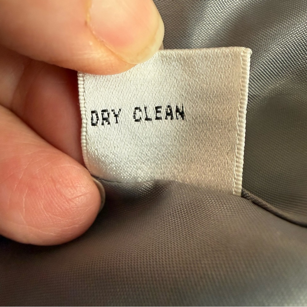 Talbots 100% Silk Gray Blazer Jacket Size 10 | Career Professional Academia - Picture 9 of 12